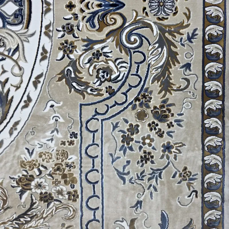 سجاد تركي شيراز A706C كلاسيك سميك ناعم بيج مقاس 150*150
