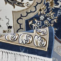 سجاد تركي شيراز A706C كلاسيك سميك ناعم سماوي مقاس 400*700