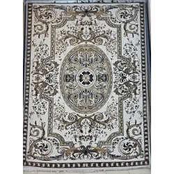 سجاد تركي شيراز A706C كلاسيك سميك ناعم كريم مقاس 150*230