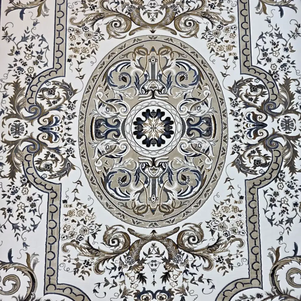 سجاد تركي شيراز A706C كلاسيك سميك ناعم كريم مقاس 400*700
