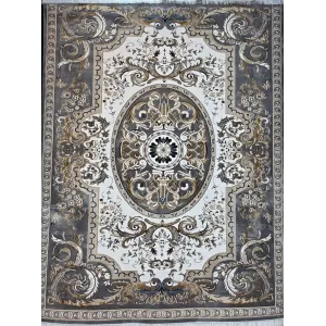 سجاد تركي شيراز A706C كلاسيك سميك ناعم رصاصي مقاس 400*600