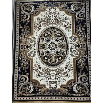 سجاد تركي شيراز A706C كلاسيك سميك ناعم كحلي مقاس 400*600