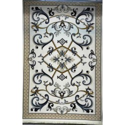 سجاد إيراني درجة أولى سجاد فاخر مصنوع بدقة عالية من أفضل أنواع الصوف والحرير الون كريم مقاس 400*600