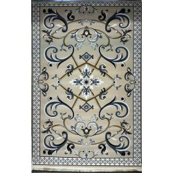 سجاد إيراني درجة أولى سجاد فاخر مصنوع بدقة عالية من أفضل أنواع الصوف والحرير الون بيج مقاس 400*600