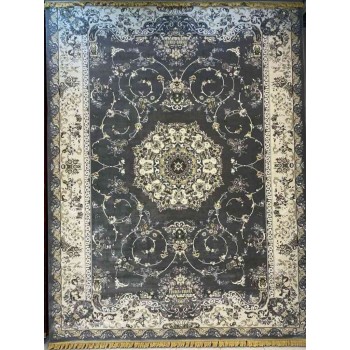 سجاد تركي تبريز كلاسيك سميك ناعم 2767B رصاصي مقاس 125*500