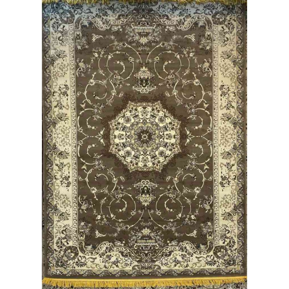 سجاد تركي تبريز كلاسيك سميك ناعم 2767B بني مقاس 250*350