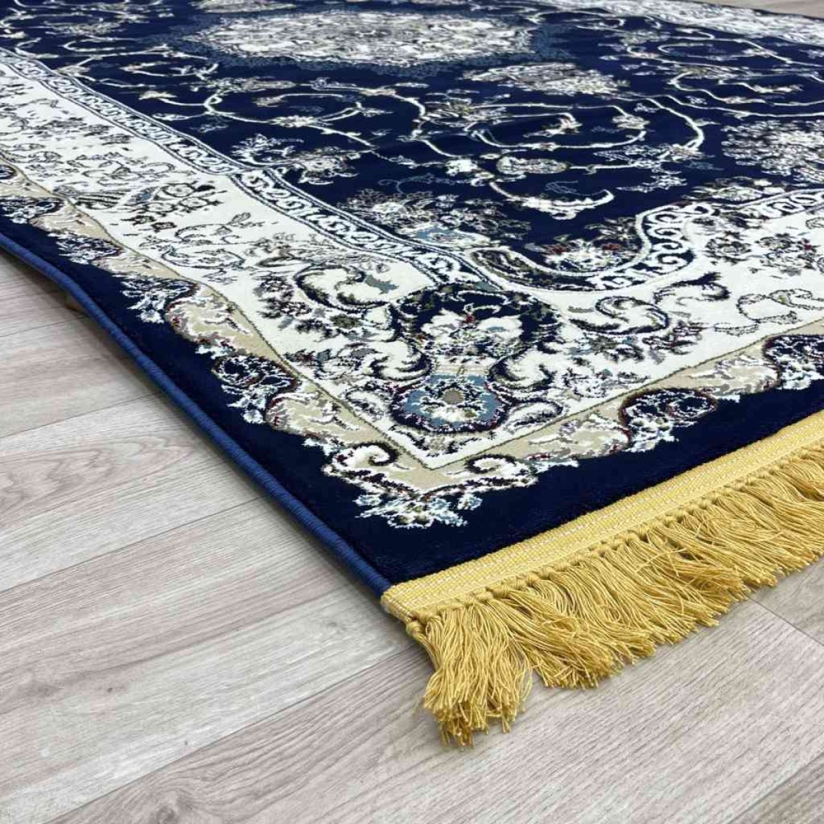 سجاد تركي تبريز كلاسيك سميك ناعم 2767B كحلي مقاس 300*400