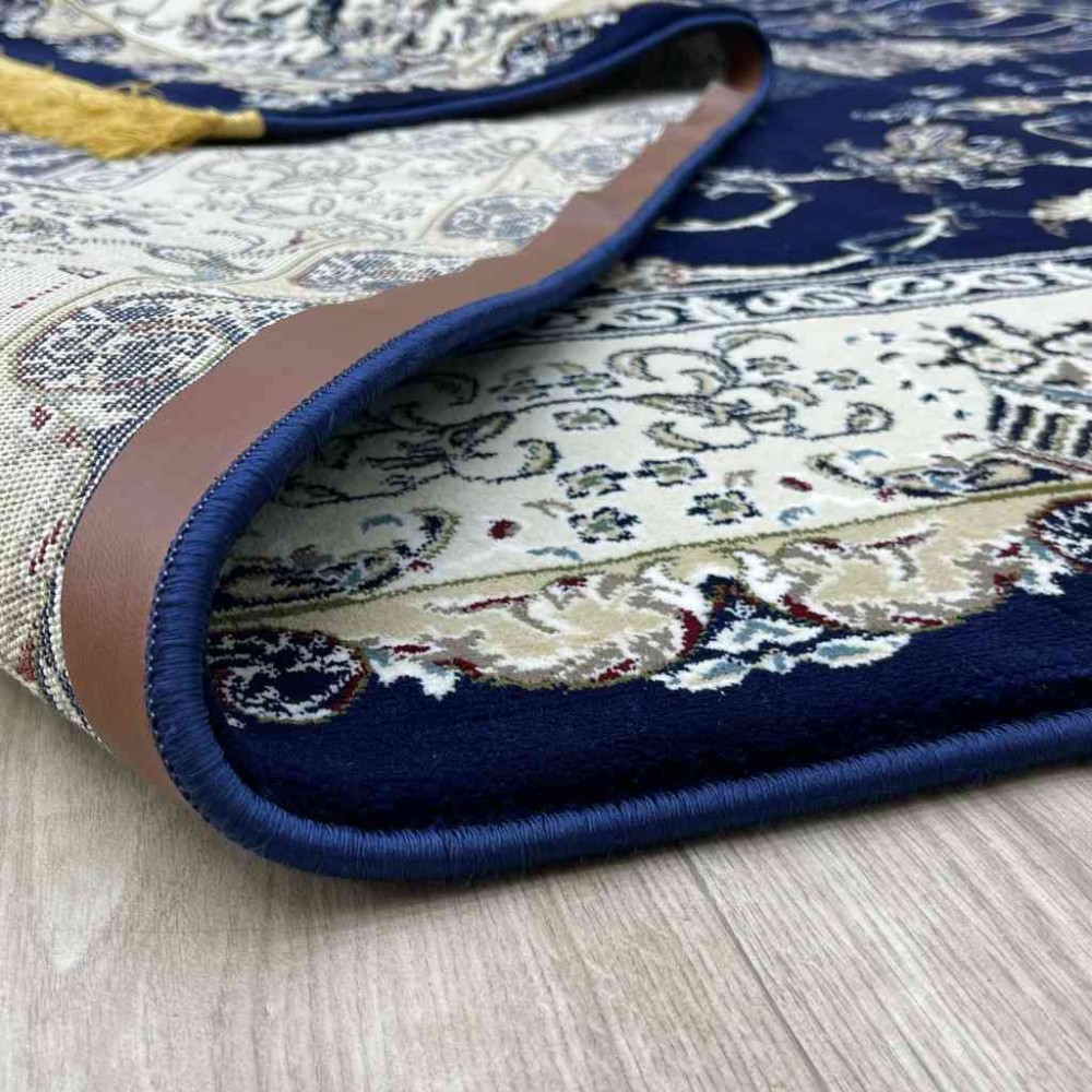 سجاد تركي تبريز كلاسيك سميك ناعم 2767B كحلي مقاس 500*800