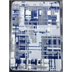 موكيت ستايل 5 نقشه DN07A تركي تناسب جميع الفرف لون رصاصي و سماوي