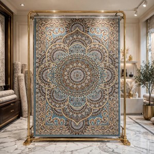 سجاد الواحة تركي H5307C سماوي مقاس 250*350