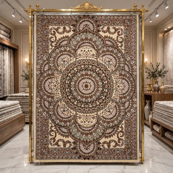 سجاد الواحة تركي H5307C بوني كريم مقاس 250*350