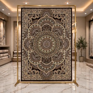 سجاد الواحة تركي H5307C بني غامق مقاس 100*300