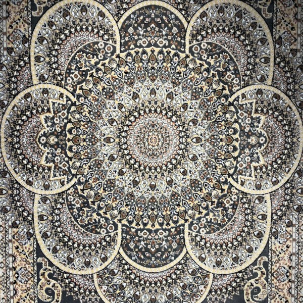 سجاد الواحة تركي H5307C رصاصي غامق مقاس 100*200
