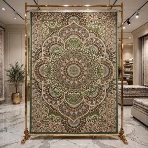 سجاد الواحة تركي H5307C اخضر مقاس 100*300