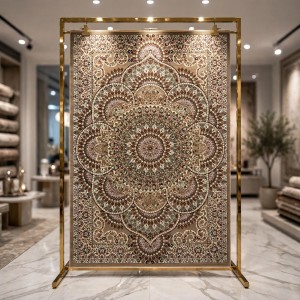 سجاد الواحة تركي H5307C بني فاتح مقاس 400*500