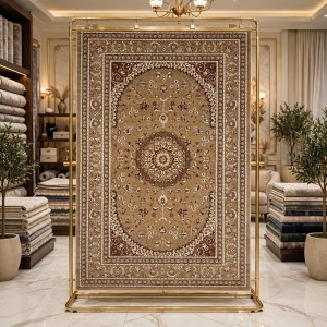 سجاد الواحة تركي H3650B بني فاتح مقاس 100*300