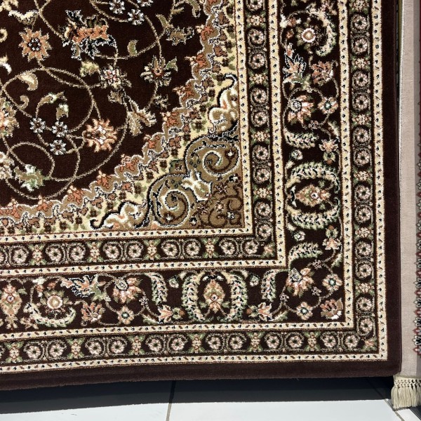 سجاد الواحة تركي H3650B بني غامق مقاس 100*200