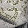 سجاد لائك نقش فرنسي تركي 9771B اخضر بيج مقاس 150*220