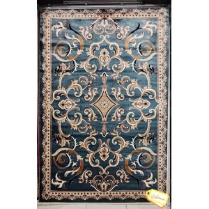 سجاد تركي سما نقش فرنسي لون سماوي مقاس 50*80