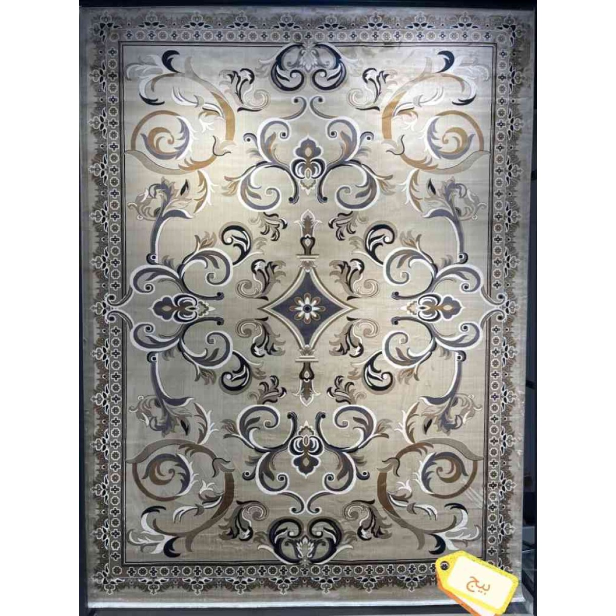 سجاد تركي سما نقش فرنسي لون بيج مقاس 100*400