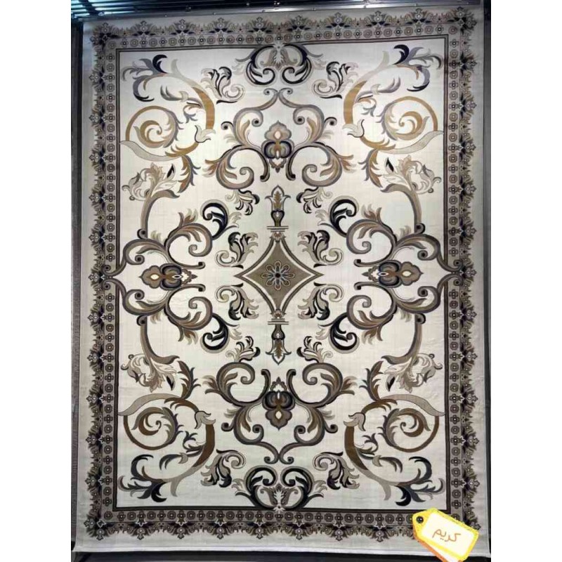 سجاد تركي سما نقش فرنسي لون كريم مقاس 50*80