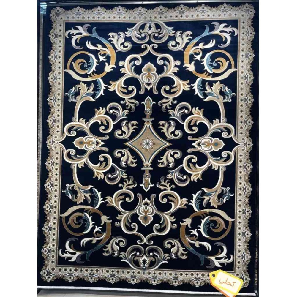 سجاد تركي سما نقش فرنسي لون كحلي مقاس 100*500