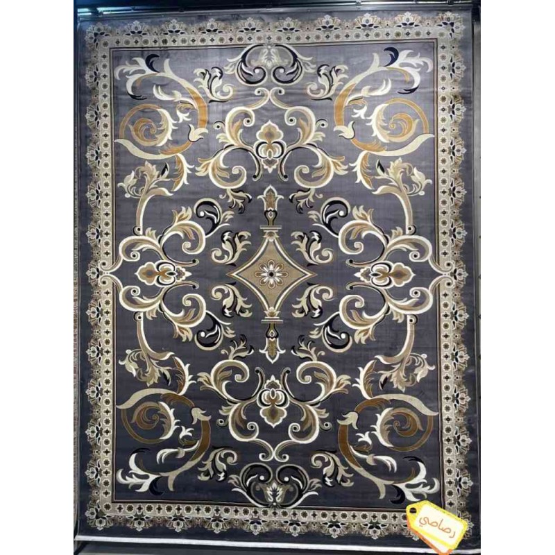 سجاد تركي سما نقش فرنسي لون رصاصي مقاس 250*350
