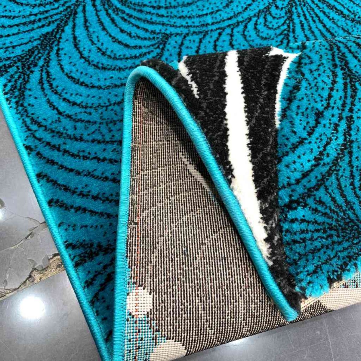 سجاد تركي مخفض ايفور تركواز  100*400