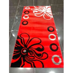 سجاد تركي مخفض ماليبو احمر و رصاصي واسود 100*200