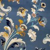 سجاد اطلس تركي نقش كوري A169A سماوي غامق - مقاس 50*80 سم دعاسة صغيرة