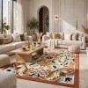 سجاد اطلس تركي نقش كوري A170A كيرمت تيرا - مقاس 80*150 سم