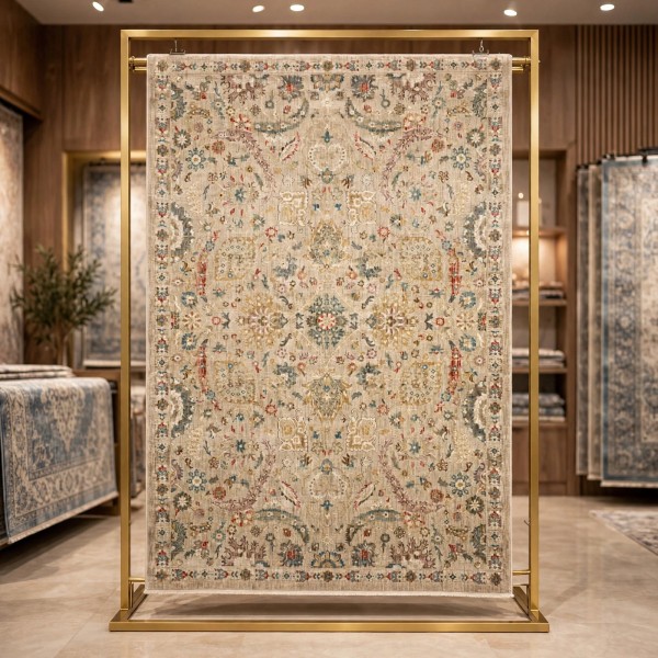 سجاد سوبر بوهيمي تركي A213A بيج مقاس 250*350