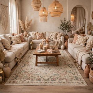سجاد سوبر بوهيمي تركي A213A بيج مقاس 250*350
