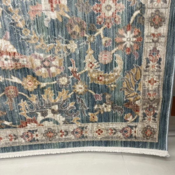 سجاد سوبر بوهيمي تركي A213A سماوي فاتح مقاس 200*300