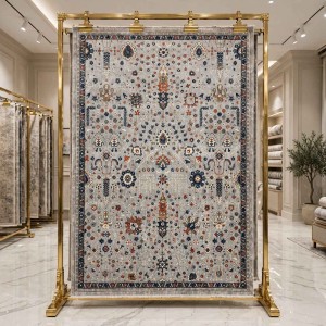 سجاد فيرونا بوهيمي تركي KP79A رصاصي فاتح مولتي اكوا مقاس 80*150