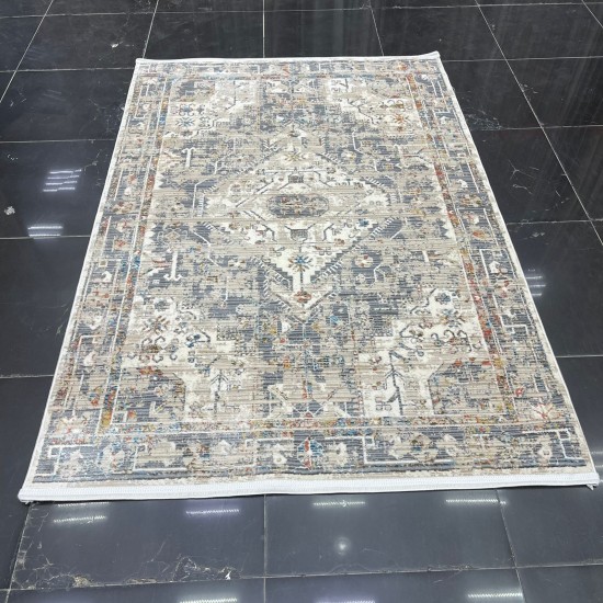 Bohemian Max Turkish Carpet B011B Gray Color Size 50*80