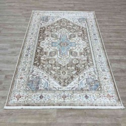 سجاد تركي بوهيمي المغنية F555A1 بيج بني مقاس  300*400