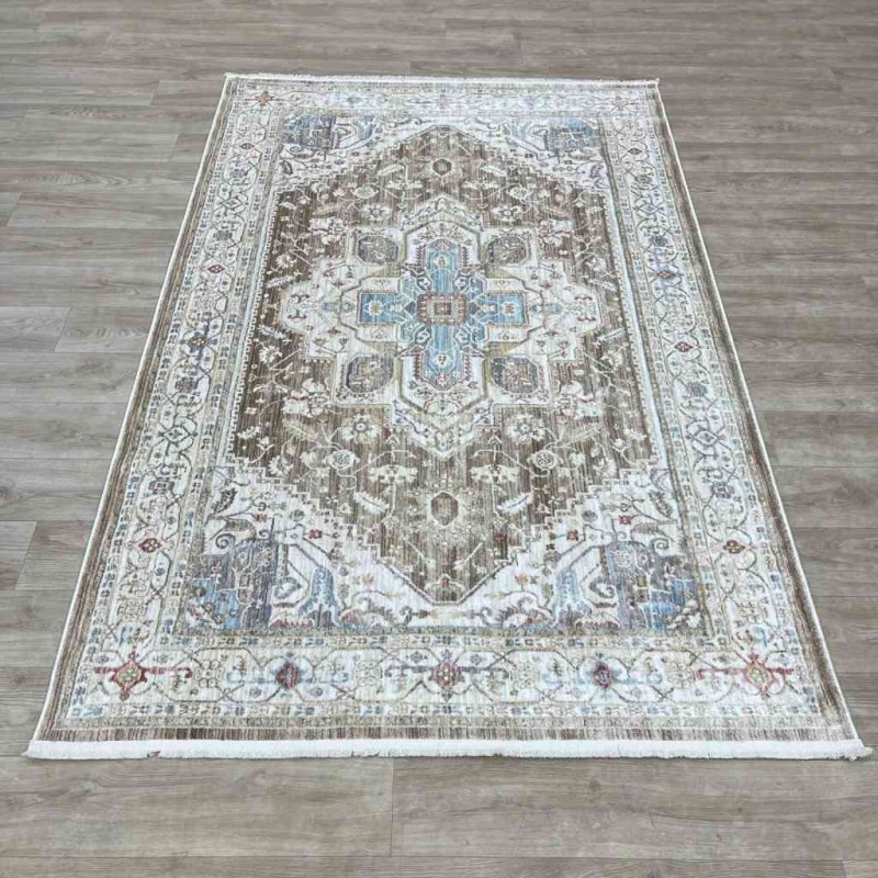 سجاد تركي بوهيمي المغنية F555A1 بيج بني مقاس  200*300