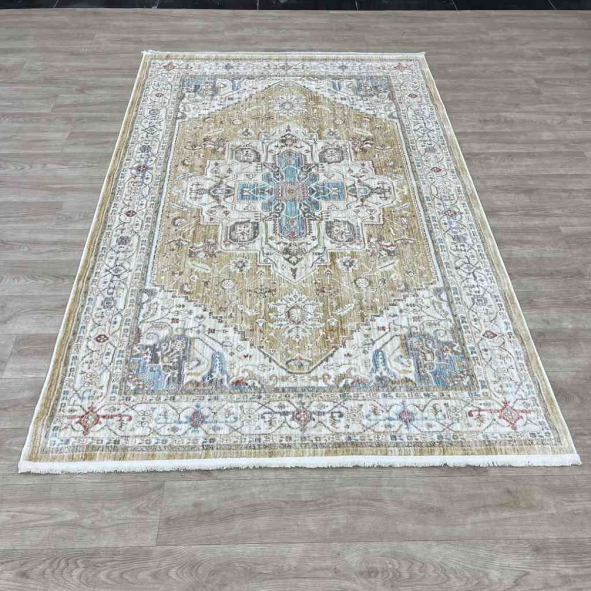 سجاد تركي بوهيمي المغنية F555AD بيج رملي مقاس 300*400
