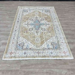 سجاد تركي بوهيمي المغنية F555AD بيج رملي مقاس 80*150