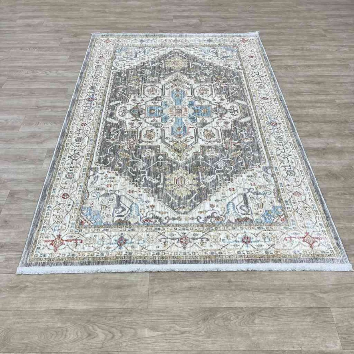 سجاد تركي بوهيمي المغنية F555A1 بيج رصاصي مقاس 250*350