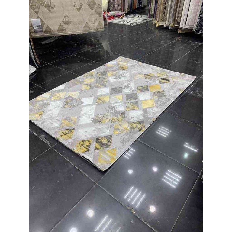 سجاد تركي ليزبون 0183 رصاصي ذهبي