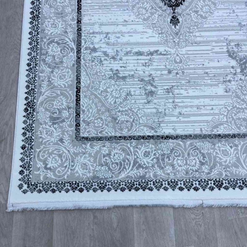 سجاد تركي موطو 051940 رمادي درجة اولا مقاس 300*400