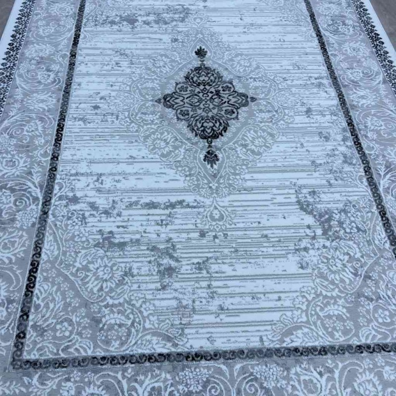 سجاد تركي موطو 051940 رمادي درجة اولا مقاس 300*400