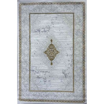 سجاد تركي موطو 049770 ذهبي درجة اولا  مقاس 150*220