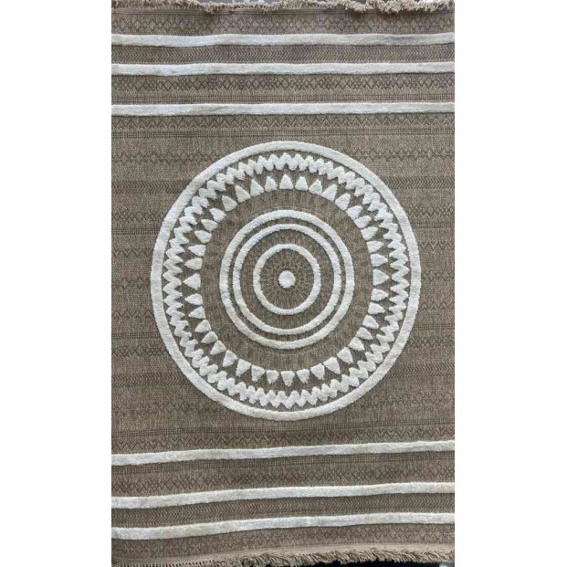 سجاد خيش تركي ايسي 06545D بني مقاس 300*400