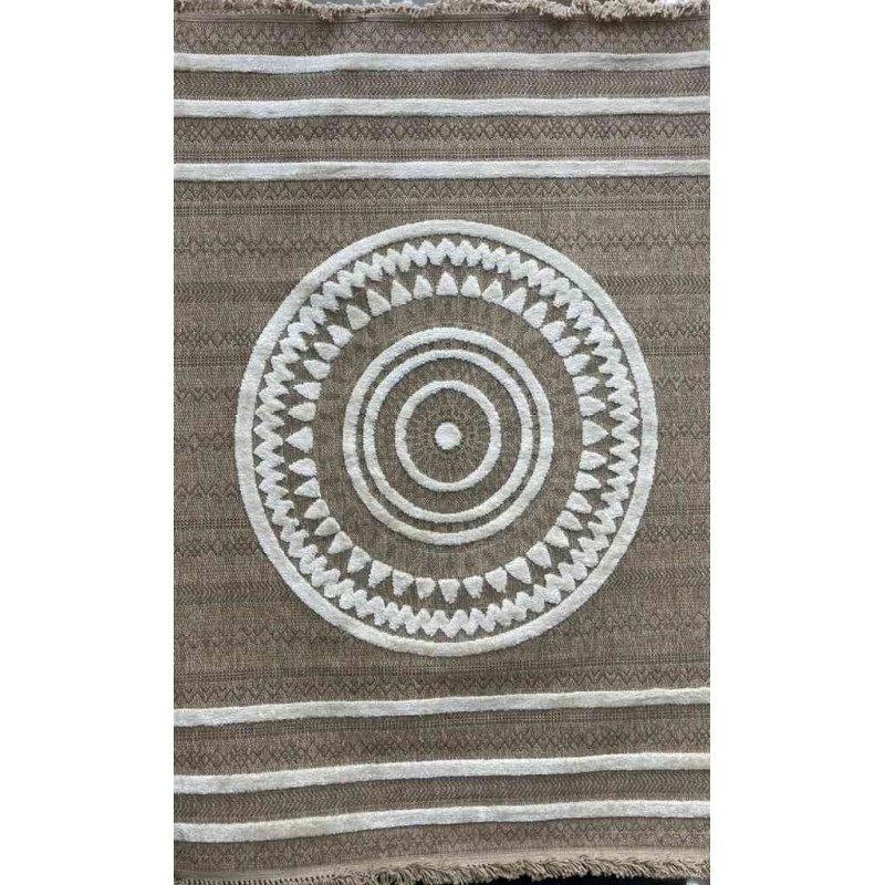 سجاد خيش تركي ايسي 06545D بني مقاس 300*400
