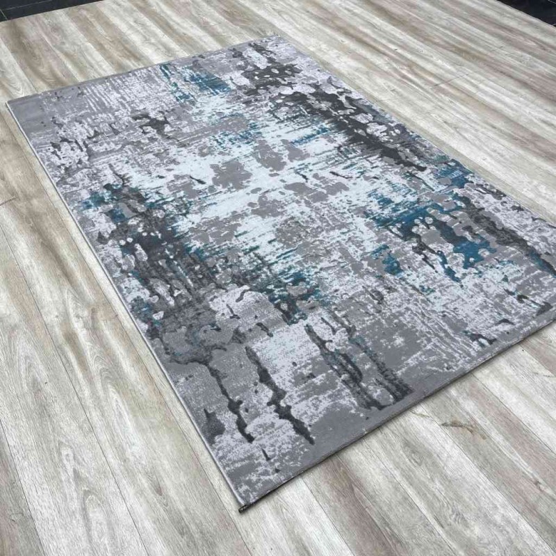سجاد راوا تركي 0101TA رصاصي ازرق مقاس 50*80