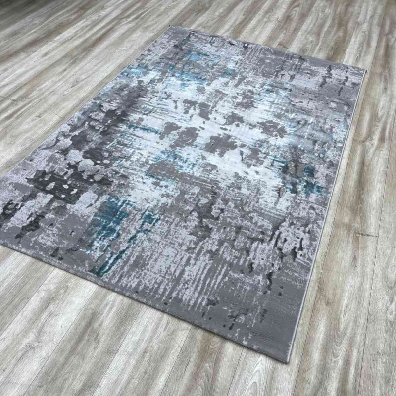 سجاد راوا تركي 0101TA رصاصي ازرق مقاس 50*80