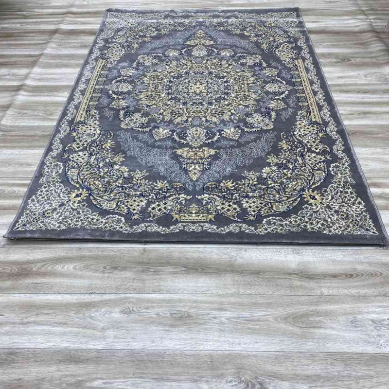سجاد كلاسيك شيراز AA326c رصاصي 80*150